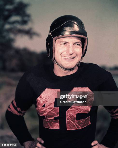 Sid Luckman, quarterback for the Chicago Bears.