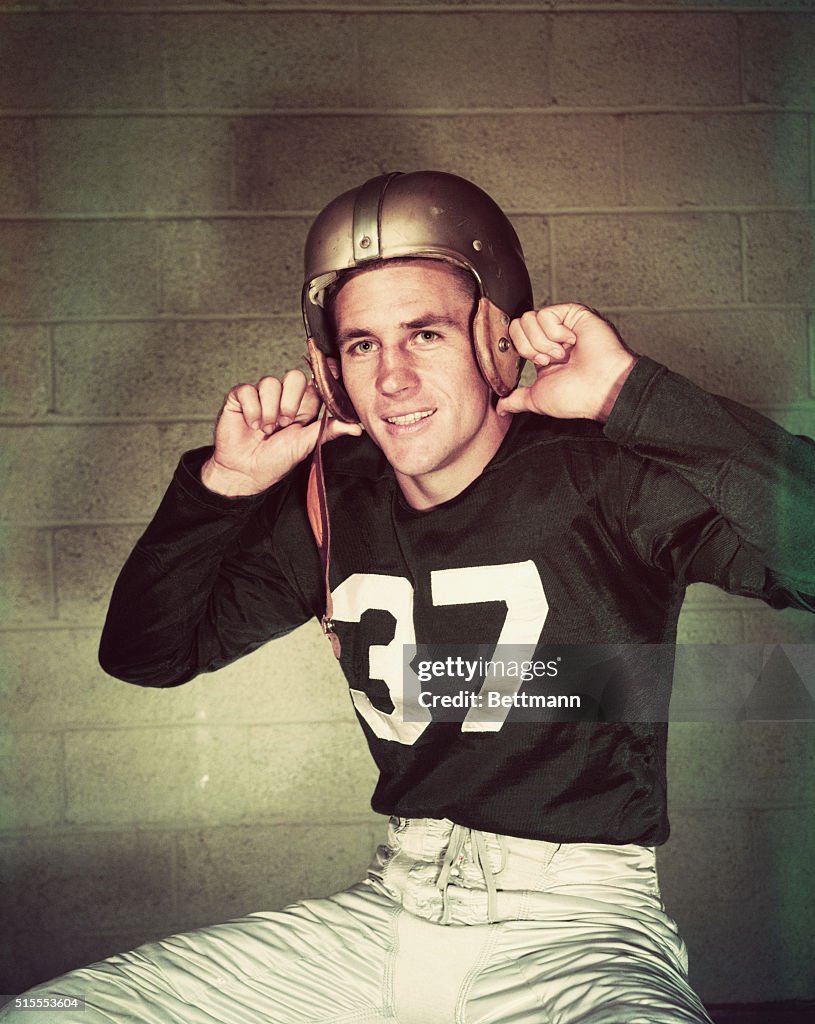 Doak Walker in Football Helmet and Uniform