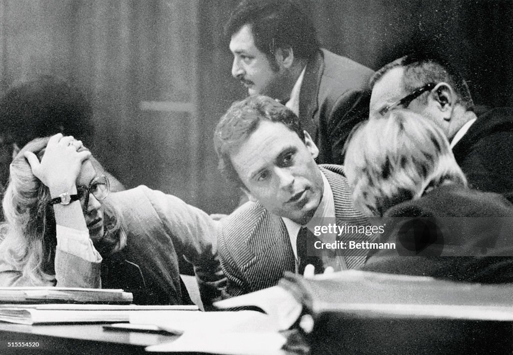 Ted Bundy Conferring with His Defense Attorneys