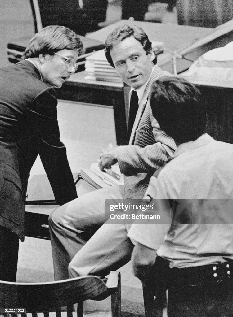 Ted Bundy with Ed Harvey in Court Room