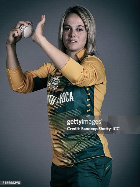 Dane Van Niekerk of South Africa during the photocall of the South Africa team ahead of the Women's ICC World Twenty20 India 2016 on March 11, 2016...