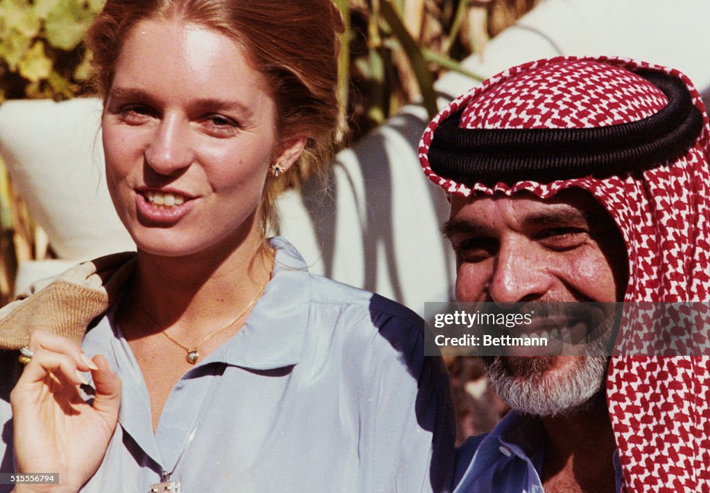 King Hussein and Queen Noor Smiling