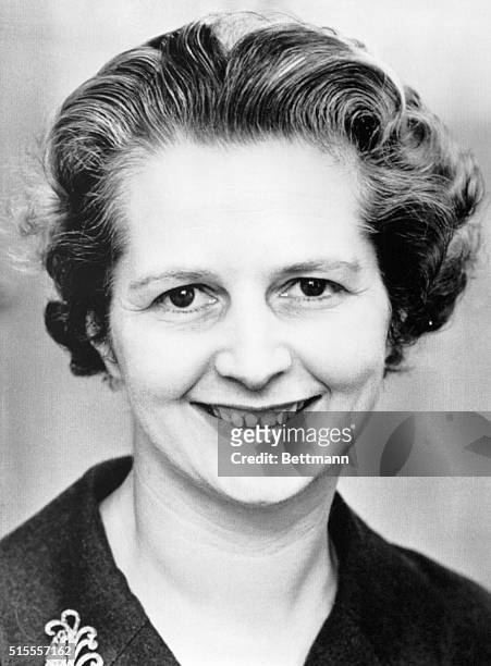 London, England- File photo from 1961 that shows Margaret Thatcher, MP for Finchley, and leader of the Conservative Party.