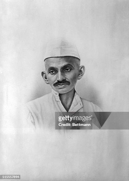 Latest Photo of Gandhi, serving sentence in India. The latest photo to be received here of Mahatma Gandhi, the author of the non-cooperation...