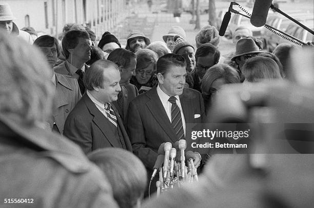 Washington: President-elect Ronald Reagan announces 1/6 that he has selected transition spokesman James Brady , to be White House Press Secretary....