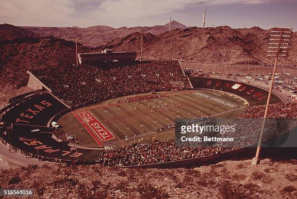Football game, between Texas Tech and North Carolina, in El Paso's Sun Bowl on the site of the University of Texas at El Paso.