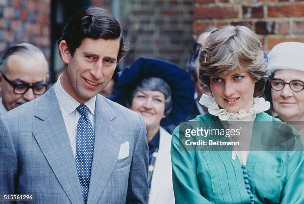 Prince Charles and Lady Diana Spencer opening the Mountbatten Exhibition at Broadlands, the home of Lord Louis Mountbatten, who was murdered in...