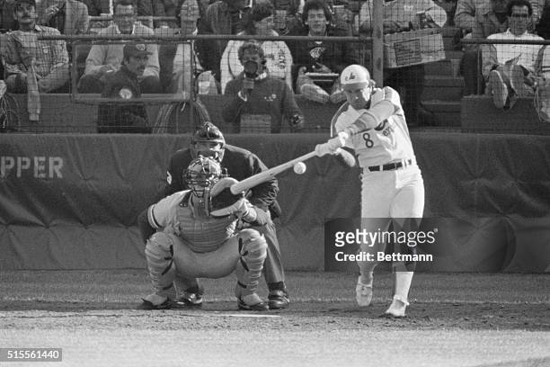 San Francisco: Gary Carter of Montreal connects for homer in the second inning 7/10, to give the National League a 2-1 lead in the All Star game....