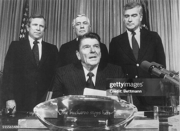 President Reagan, during a bill signing in the Oval Office 12/15, warns the Soviet Union that the U.S. Would view any intervention in Poland very...