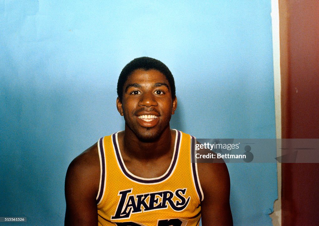 Magic Johnson in Uniform