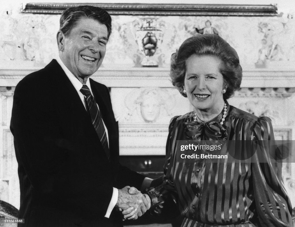 Margaret Thatcher and Ronald Reagan