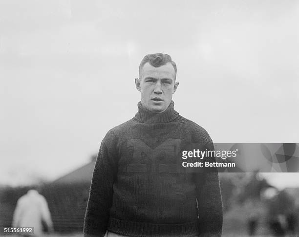 Captain Raynsford, University of Michigan Football Team, 1914.