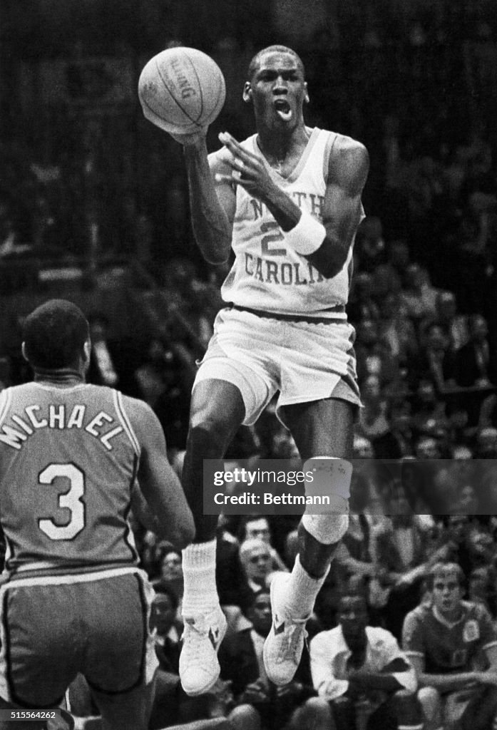 Michael Jordan Playing for the University of North Carolina