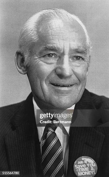Sam Walton, founder of the Wal-Mart chain of discount stores.