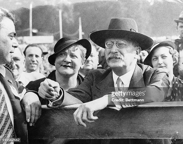 Paris, France- Premiere Leon Blum of France is shown as he attended the giant demonstration staged in favor of peace by thousands of members of the...