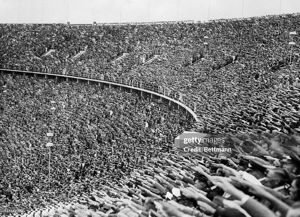 View of Olympic Stadium and Spectators