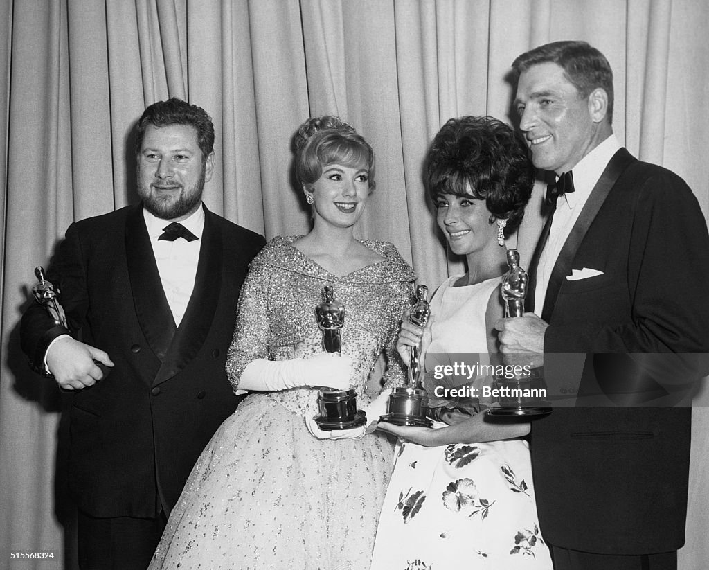Actors and Actresses Holding Oscars