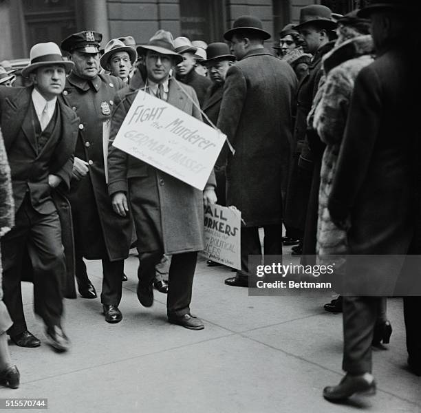 Gigantic demonstrations in City Hall and another Monday night at Madison Square Garden will sow the seed of a worldwide protest against the medieval...