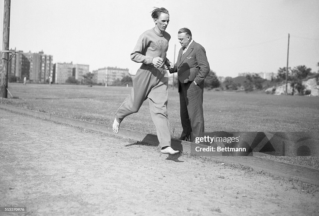 Gunder Hagg Working Out