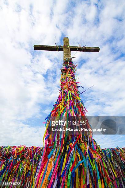 colorful cross - porto seguro stock pictures, royalty-free photos & images