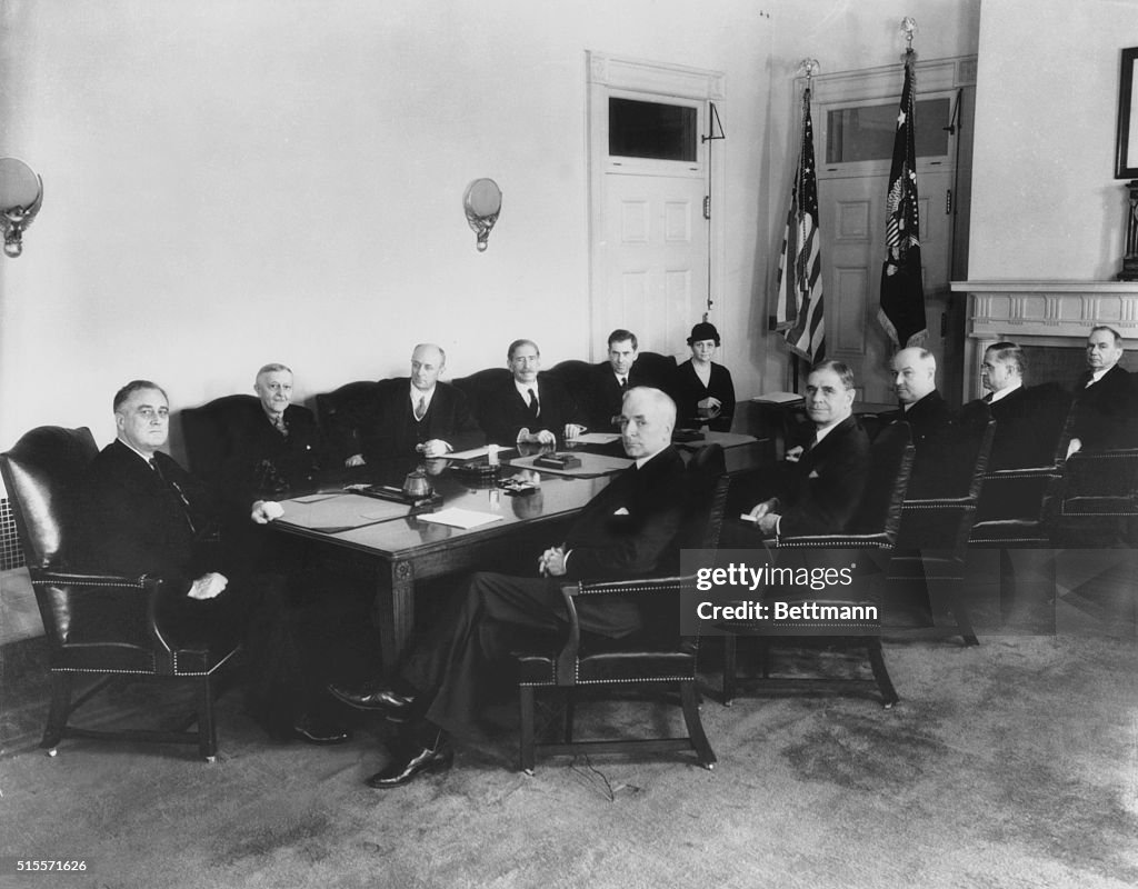 Franklin Roosevelt and Cabinet Members
