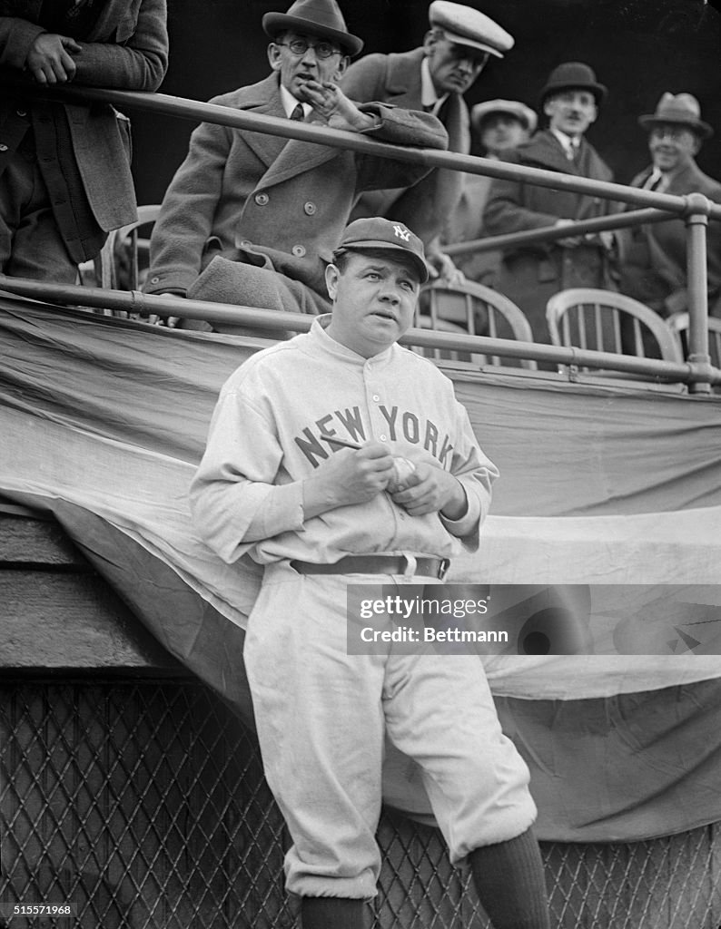 Babe Ruth Signing Baseball