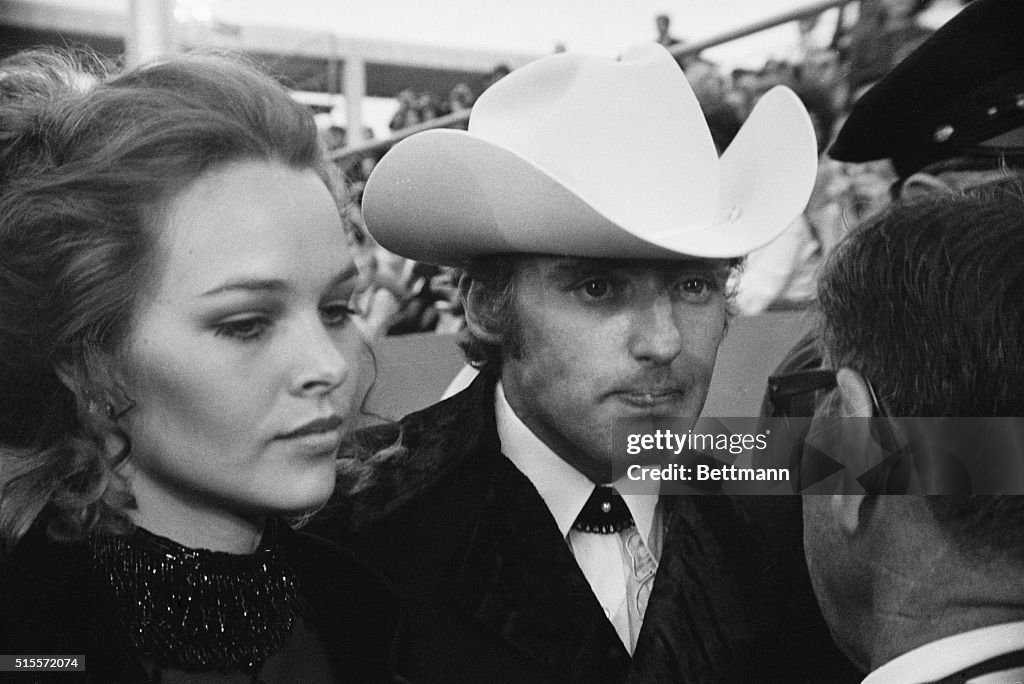 Dennis Hopper and Fiancee Michelle Phillips