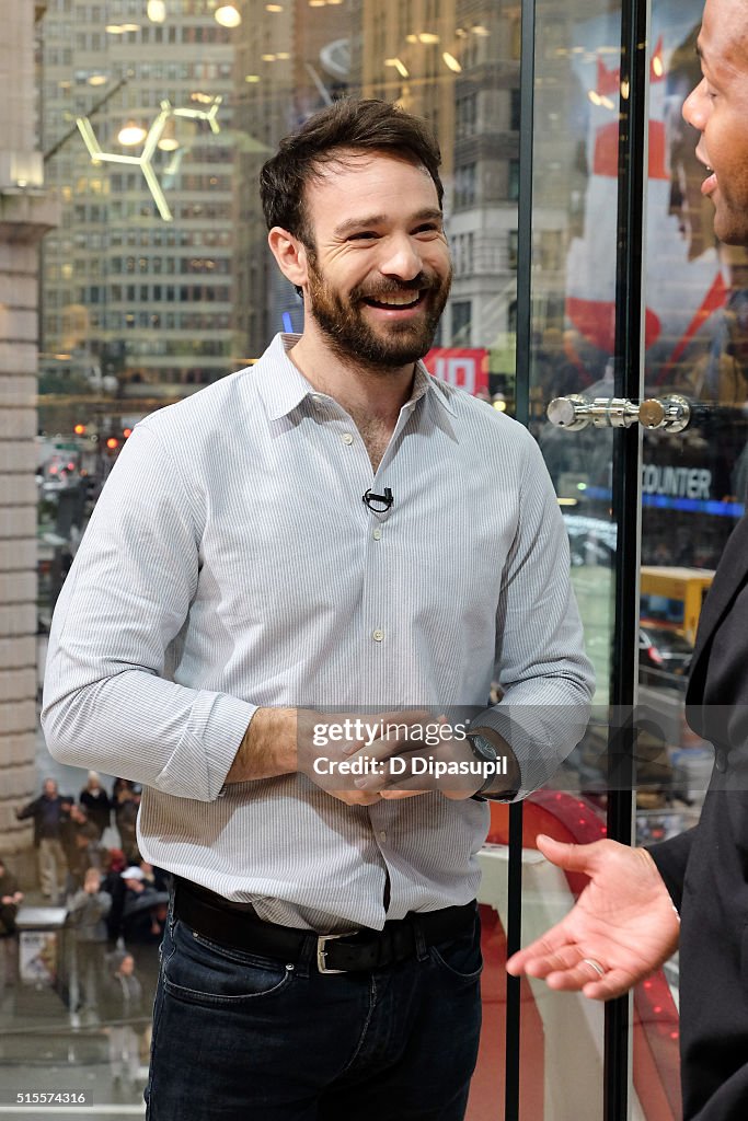 Charlie Cox Visits "Extra"