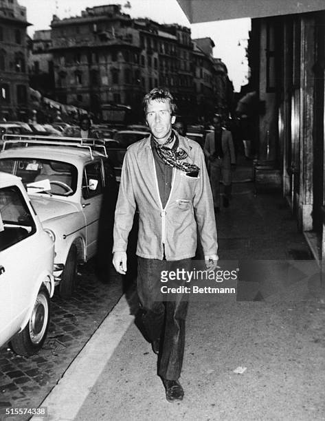 Lord Snowdon, husband of Britain's Princess Margaret, strolls through Rome's Piazza di Spagna during a recent visit to the Eternal City in connection...