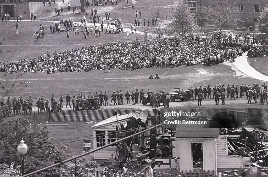 National Guardsmen Fire Tear Gas at Kent State
