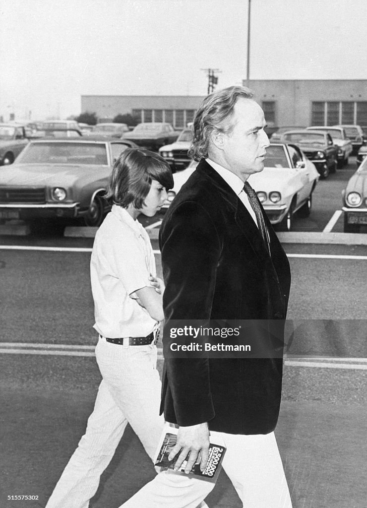 Marlon Brando and Son Christian