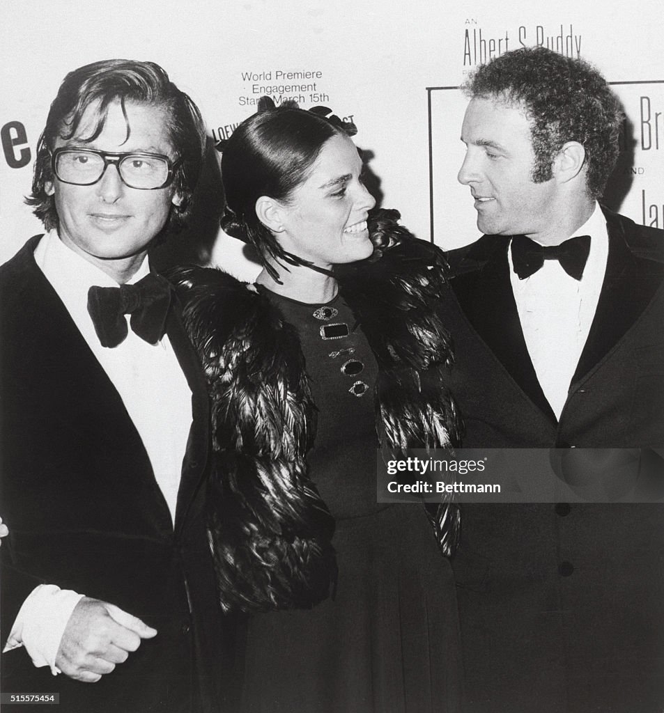 Bob Evans With Ali MacGraw And James Caan