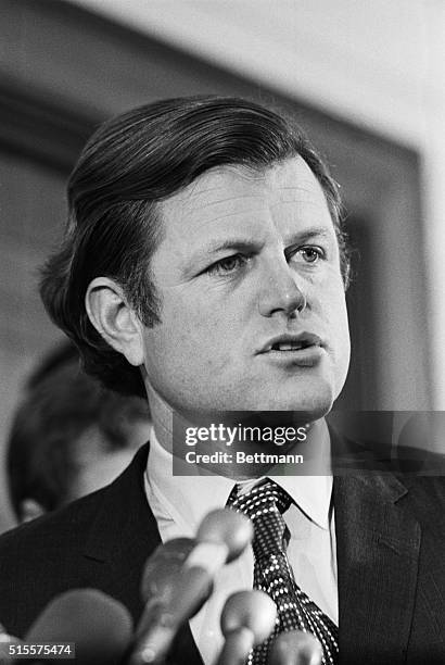 Sen. Edward M. Kennedy is on hand April 26th for a Senate Judiciary Committee hearing. The committee was meeting to consider President Nixon's...