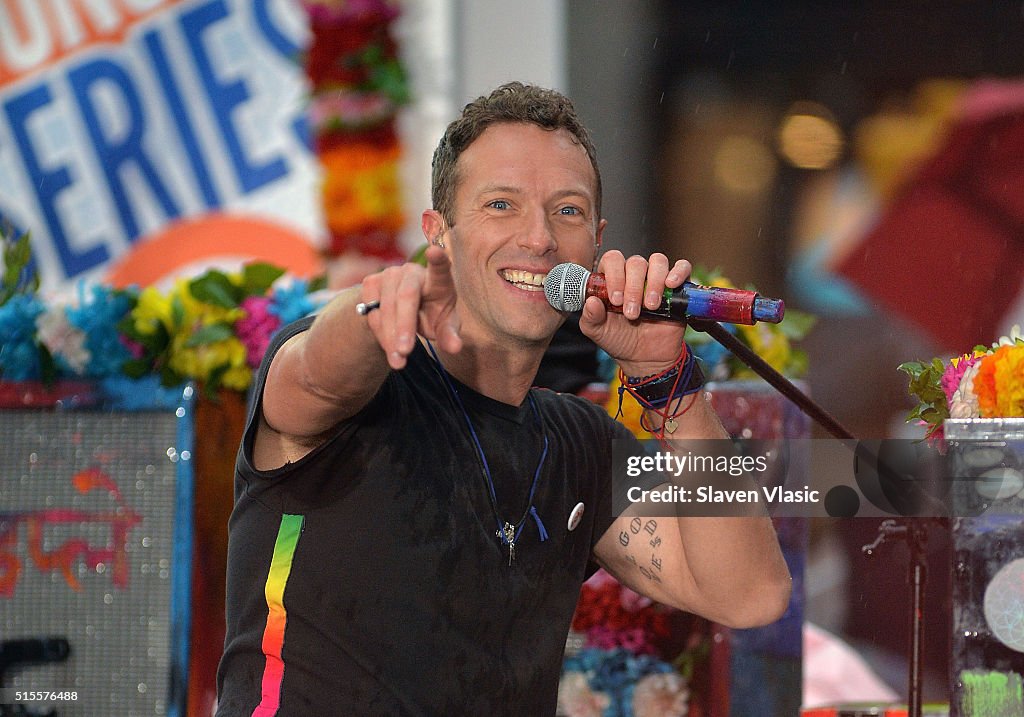 Coldplay Performs On NBC's "Today"