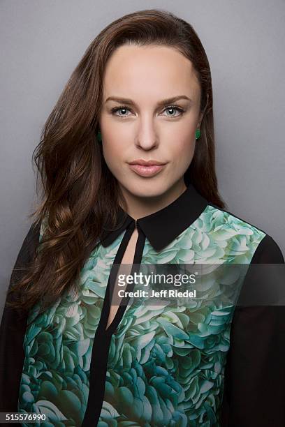 Actress Jessica McNamee is photographed for TV Guide Magazine on January 15, 2015 in Pasadena, California.