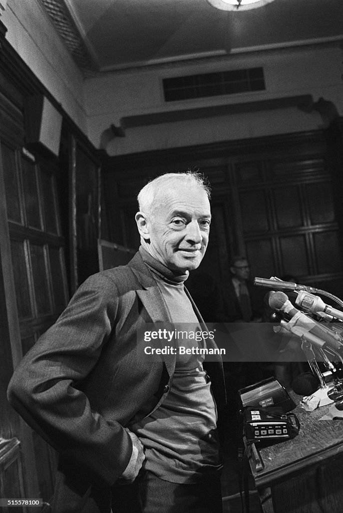 Saul Bellow at Press Conference for Nobel Prize