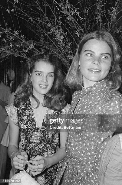 Brooke Shields and Mariel Hemingway. 4/4/1978