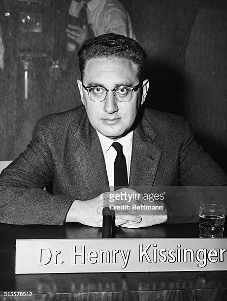 Dr. Henry A. Kissinger, of Faculty of Harvard University and author of "Nuclear Weapons and Foreign Policy."
