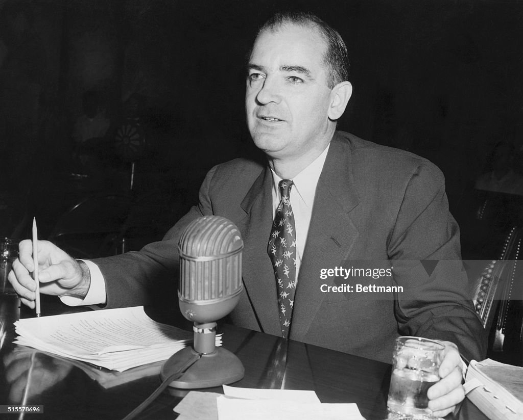 Senator Joseph McCarthy Testifying