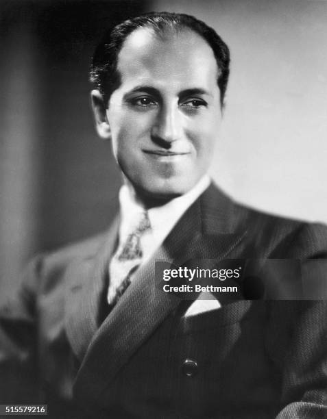 George Gershwin American composer, early twentieth century. He wrote Porgy & Bess, Rhapsody in Blue etc. Undated photograph.