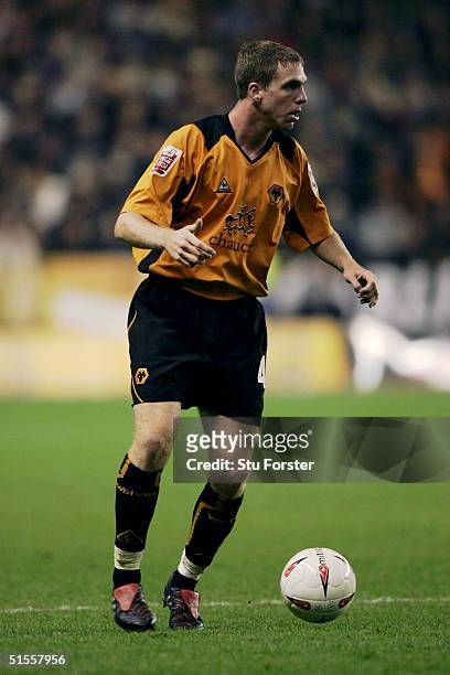 Keith Lowe of Wolverhampton Wanderers in action during the Coca Cola Championship match between Wolverhampton Wanderers and Derby County at Molineux...