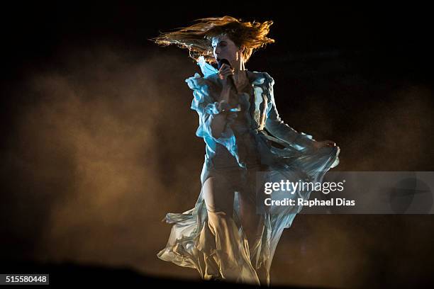 Florence Welch from Florence and The Machine performs at 2016 Lollapalooza at Autodromo de Interlagos on March 13, 2016 in Sao Paulo, Brazil.