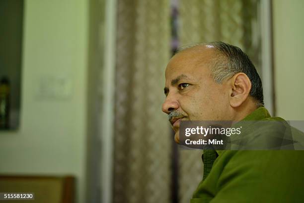 Manish Sisodia, Deputy Chief Minister of Delhi, poses for a profile shoot on May 4, 2015 in New Delhi, India.