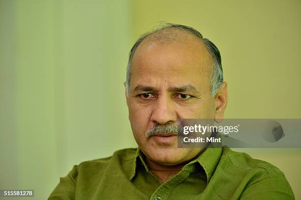 Manish Sisodia, Deputy Chief Minister of Delhi, poses for a profile shoot on May 4, 2015 in New Delhi, India.