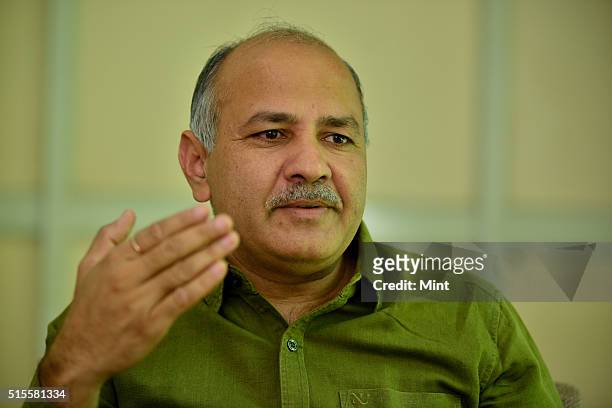 Manish Sisodia, Deputy Chief Minister of Delhi, poses for a profile shoot on May 4, 2015 in New Delhi, India.