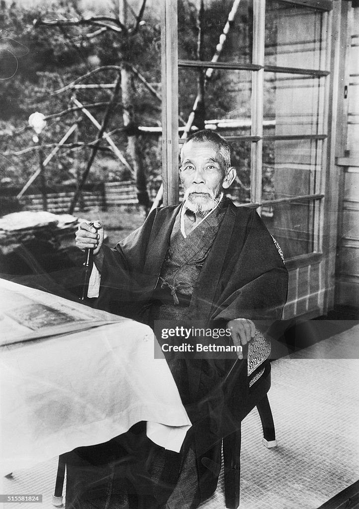 Mitsu Inukai Japanese Premier Tsuyoshi Inukai shown seated and in traditional ...