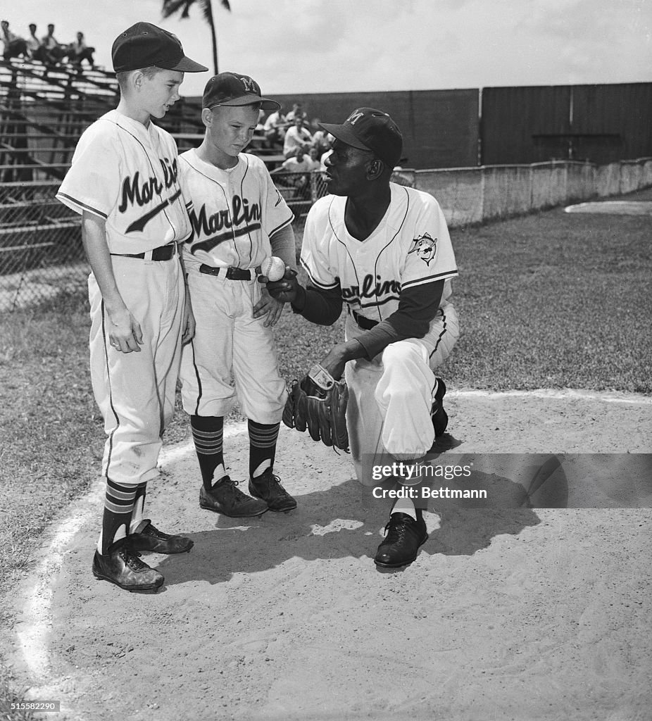Satchel Paige Talking With Boys