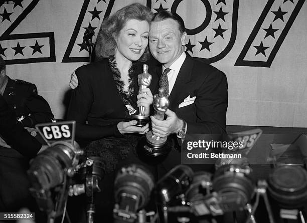 Actress Greer Garson won the Academy Award for Best Actress for her role in Mrs. Miniver, and actor James Cagney won the Academy Award for Best Actor...