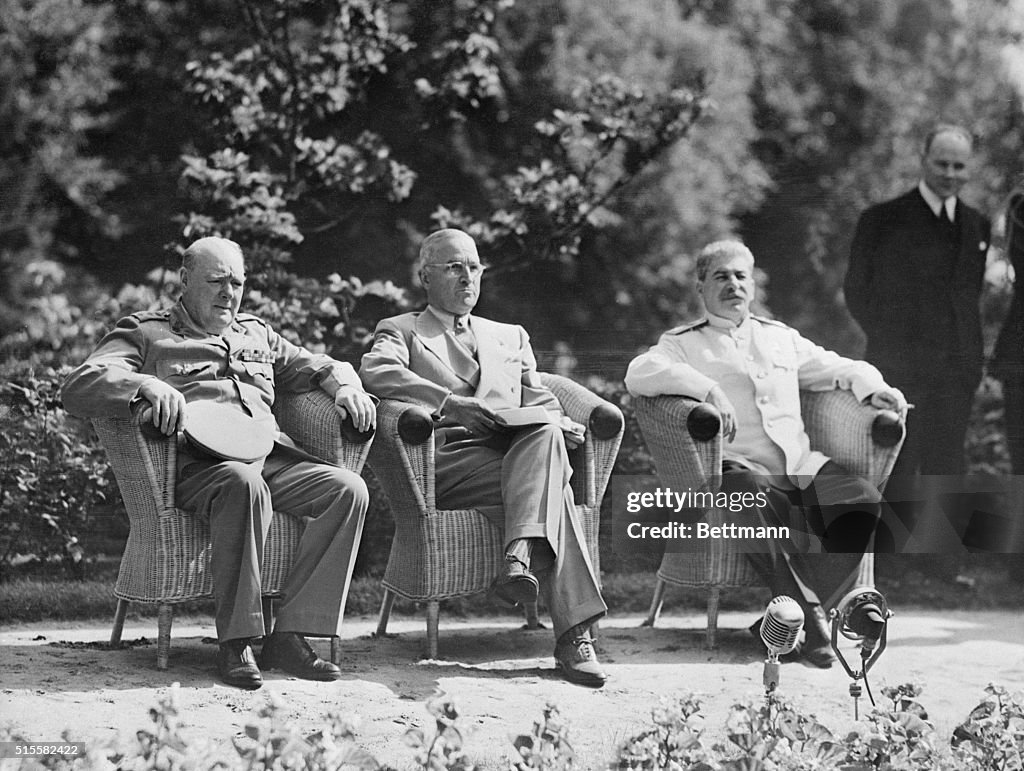 Winston Churchill, Harry S. Truman, and Josef Stalin