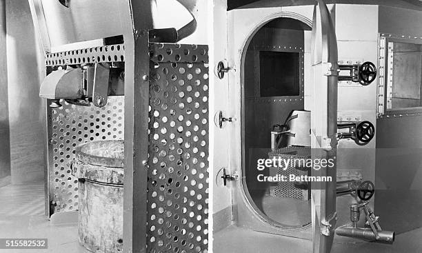 Jefferson City, MO: Here is a closeup of the death chamber at the state penitentary at Jefferson City, MO, where Carl Austin Hall and Bonnie Heady...